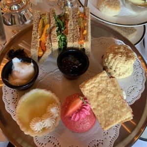 VEGAN CHAMPAGNE AFTERNOON TEA  at The Georgian Tearoom The Dome in Edinburgh