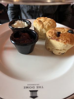 Scones  at The Georgian Tearoom The Dome in Edinburgh