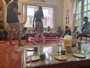 Vegan brunch at BeAnimal Hostel in Bangalore