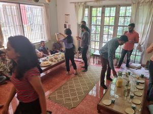 Vegan brunch at BeAnimal Hostel in Bangalore