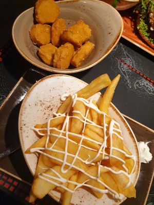 Snuggets with fries and mayo 🥰 at Peter Pane - Pasing in Munich