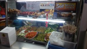 pre cooked dishes to go with rice or bee hoon or noodles at Healthy Vegetarian 健康素食 - Amoy Food Centre in Central Singapore