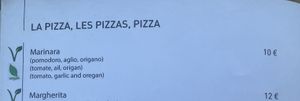 pizza (There are some vegetarian ones that can be ordered without queese)  at Terra Madre in Nice