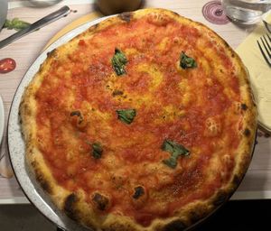 Vegan pizza  at Terra Madre in Nice
