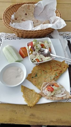 Vegan omelette breakfast 😍🎉 at Island Sisters in Weligama