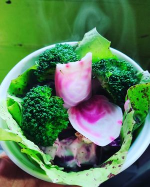 Beets and walnuts and Kintoki carrot salad. at LIGHTS Vegan Team in Fukuoka