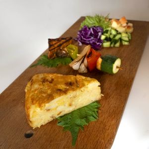 omelette at LIGHTS Vegan Team in Fukuoka