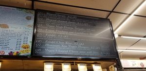 Vegan menu items at My Deli Gourmet in Bronx