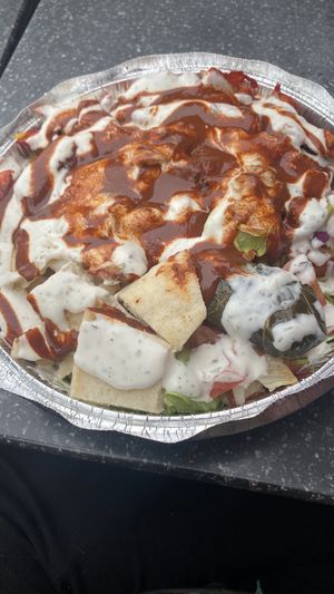 Chicken over rice  at My Deli Gourmet in Bronx