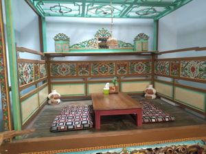 Inside seating option at Palm Sugar Cafe in Banyuwangi