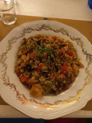 Spelled with tofu at Meublè Adriana in Sirmione