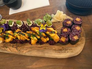 Might Mushroom, No-chicken teriyaki at Vegan Sushi Bar - Kinkerstraat in Amsterdam