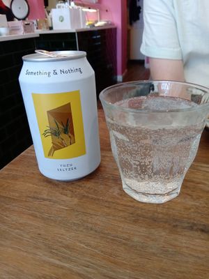 Yuzu seltzer at Vegan Sushi Bar - Kinkerstraat in Amsterdam
