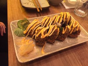 The Crunchy California Dream. pretty dam good at Vegan Sushi Bar - Kinkerstraat in Amsterdam