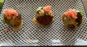 Taikoyaki: quite good, but salty at Vegan Sushi Bar - Kinkerstraat in Amsterdam