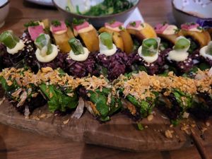 sushi at Vegan Sushi Bar - Kinkerstraat in Amsterdam