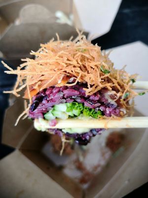 Flambé salmon at Vegan Sushi Bar - Kinkerstraat in Amsterdam