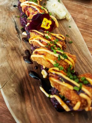 Isn't that pretty?! at Vegan Sushi Bar - Kinkerstraat in Amsterdam