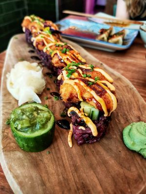Shrimpless Tempura Crunch at Vegan Sushi Bar - Kinkerstraat in Amsterdam