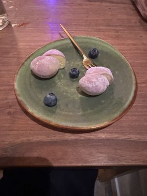 passion fruit mochi   at Vegan Sushi Bar - Kinkerstraat in Amsterdam
