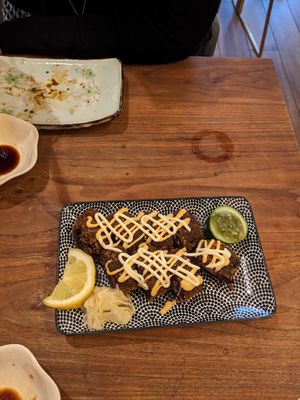 Fried cali roll (our least favourite) at Vegan Sushi Bar - Kinkerstraat in Amsterdam