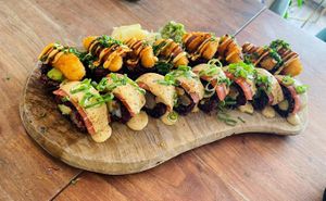 Tempura was yum at Vegan Sushi Bar - Kinkerstraat in Amsterdam