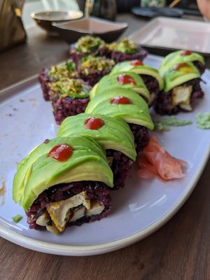 Vegan sushi roll :) at Vegan Sushi Bar - Kinkerstraat in Amsterdam