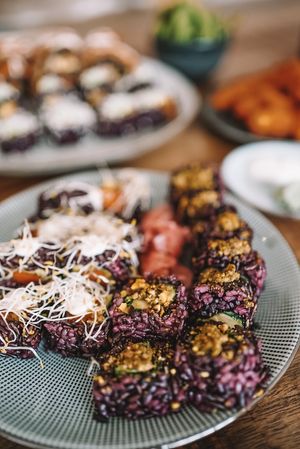 Vegan roll at Vegan Sushi Bar - Kinkerstraat in Amsterdam