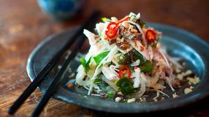 Vegan salad at Coco Saigon in Noordwijk