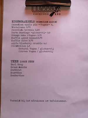 Menu 3 at Espressobar Lucca in Ede