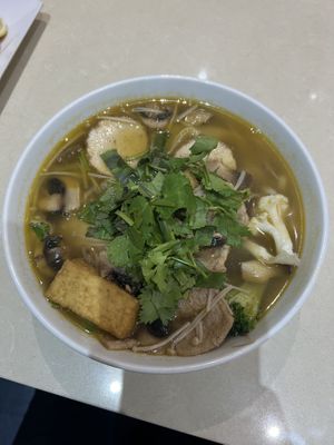 Rich soup   at Loving Hut in Bankstown