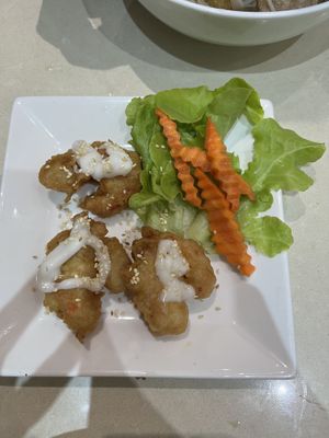 Prawn with mayonnaise   at Loving Hut in Bankstown