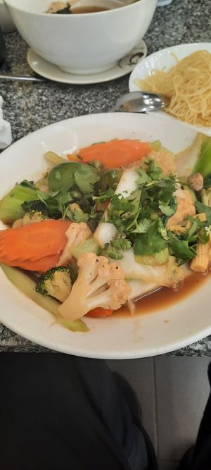 Fresh mixed vegetables at Loving Hut in Bankstown