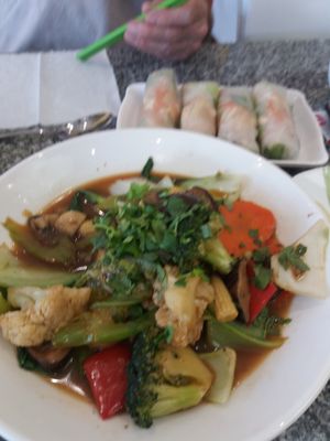 Mixed veggies at Loving Hut in Bankstown