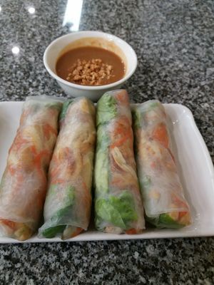 Fresh Spring Rolls at Loving Hut in Bankstown