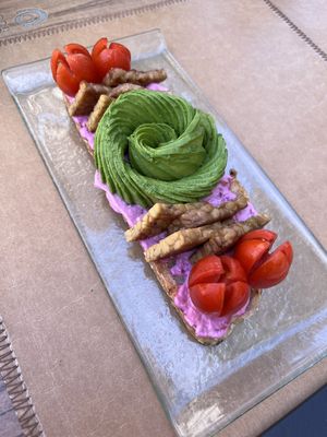 Tempeh and avocado toastt  at Avocadisimo in Gran Canaria