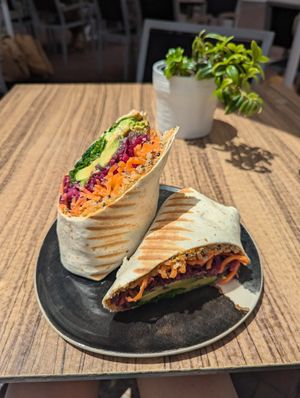 Tastes so good iris wrap, it was huge..!!! at Avocadisimo in Gran Canaria