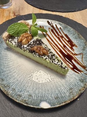 Avocado cake.  at Avocadisimo in Gran Canaria