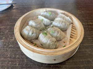 Vegan dumplings  at Journey To The Dumpling in Elk Grove
