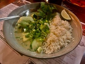 Thai Green vegan Curry at Patrick Foley's in Ghent