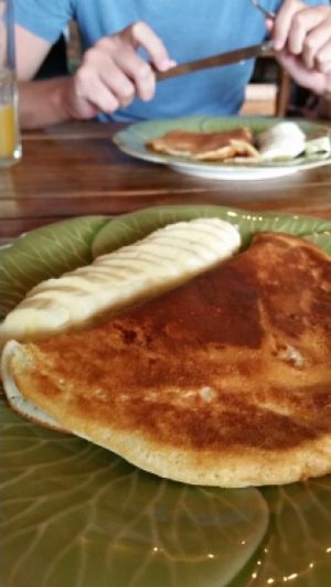 vegan banana pancake at Juicy4U in Chiang Mai