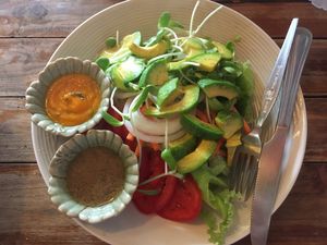 Amazing salad  at Juicy4U in Chiang Mai