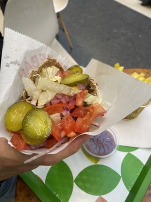   at Mr Falafel 2 in Brussels