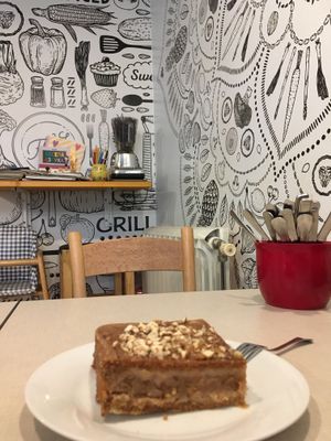 Apple cake  at Ananda in Novi Sad