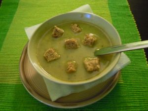 Broccoli Cream Soup at Ananda in Novi Sad