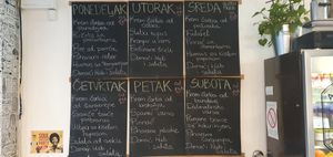 Daily menu at Ananda in Novi Sad