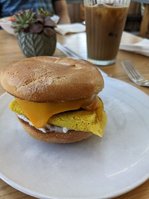 Bagel sandwich at The Greenhouse Kitchen in Wyomissing