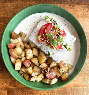 strata - mmm the sauce!   at The Greenhouse Kitchen in Wyomissing