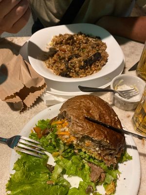 Risoto y Burger  at samsara restaurant in Buzios