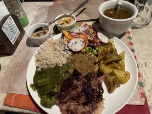 Prato vegano basico  at samsara restaurant in Buzios